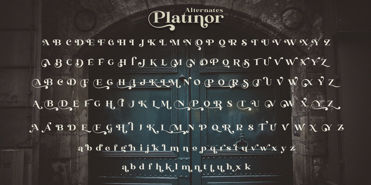 Пример шрифта Platinor #2
